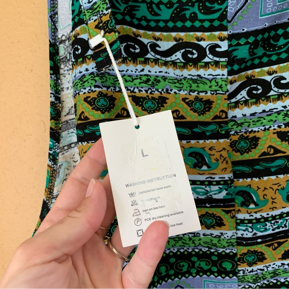 ANPOX Multicolor Patterned Jumpsuit NWT - image 14